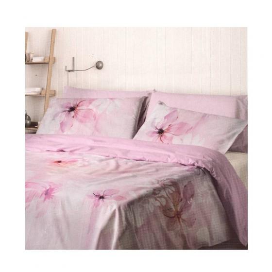 Trapunta Matrimoniale Happidea Piumone Happidea Pinkish Fiori Rosa