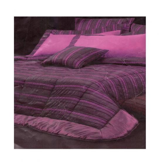 Trapunta Matrimonilae Piumone Selenes Colore Marrone Tessuto Goffrato