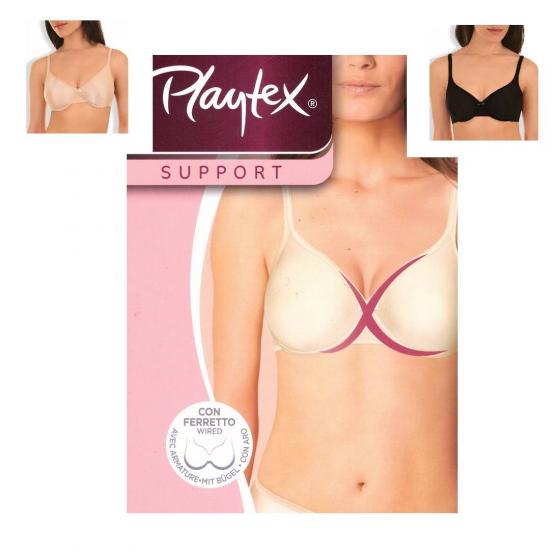 Reggiseno Playtex Satiny Articolo 6393 Con Ferretto In 3 Colori