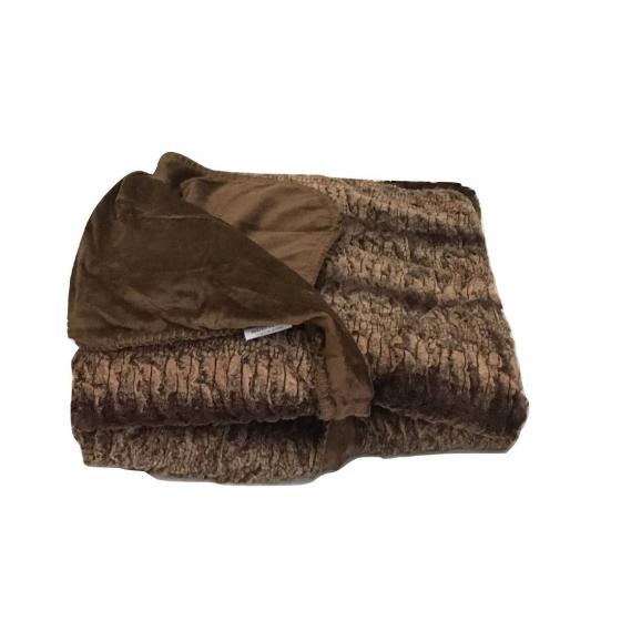 Plaid In Microfibra Wave Cm 130 x 155 Caldo Morbido e Avvolgente