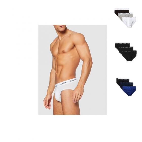 Calvin Klein 3 Slip Uomo Cotton Stretch Classic Fit