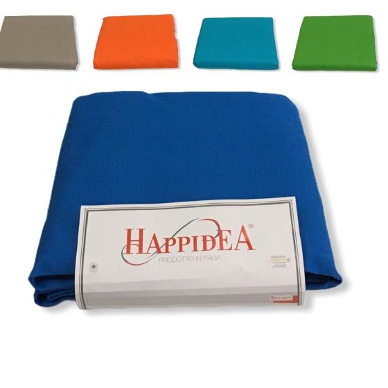 Copriletto Piazza E Mezza Happidea Tinta Unita Piquet Made In italy New