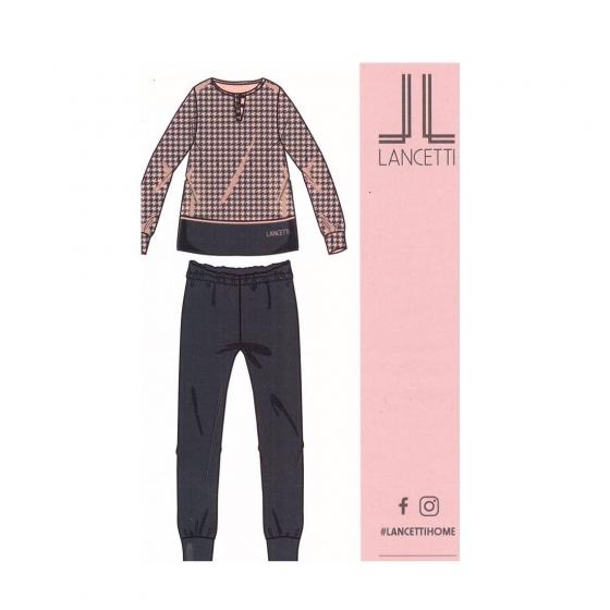 Pigiama Donna Lancetti Caldo Cotone Interlock LWW16