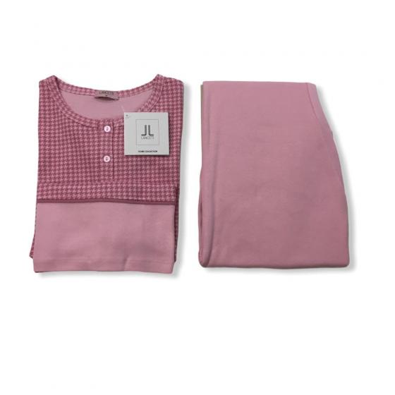 Pigiama Donna Lancetti Caldo Cotone Interlock LWW16