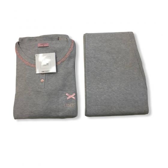 Pigiama Donna Lancetti Caldo Cotone Interlock LWW19