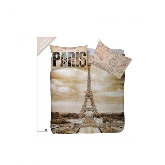 Lenzuola Happidea Lenzuola Copriletto Singola Stampa Digitale Paris