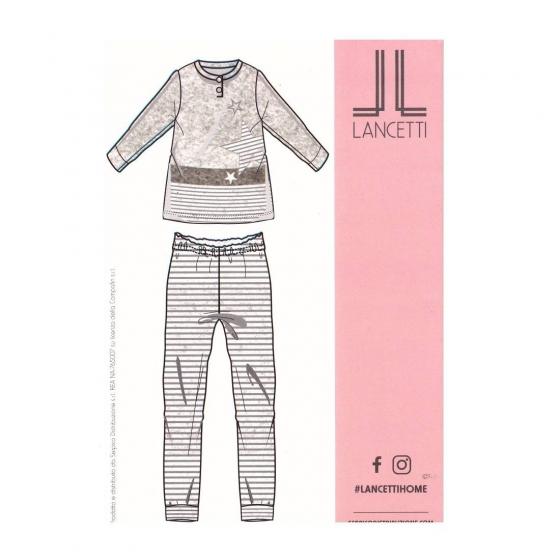 Pigiama Donna Lancetti Coral Pail Morbido PGc002
