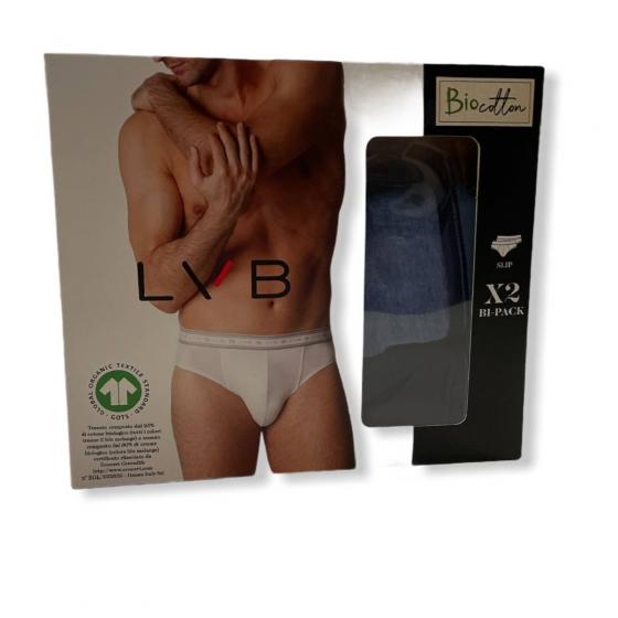 Slip Uomo Lovable 2 Pezzi  Articolo L06AD In cotone Biologico