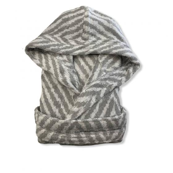 Accappatoio Spugna Con Cappuccio Carrara Art Chevron