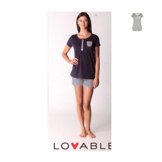 Pigiama Donna Lovable Corto Serafino L0B7B