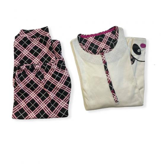 Pigiama Donna Lovable Interlock Caldo Cotone Serafino 09L0BLN