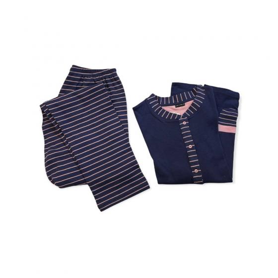 Pigiama Donna Lovable Interlock Caldo Cotone Aperto 09L0BL0