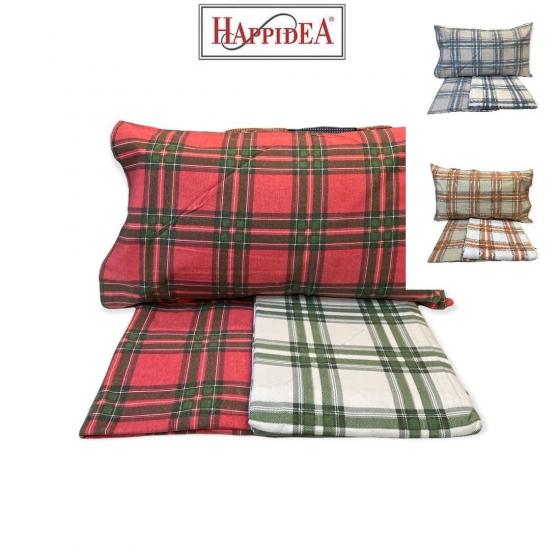 Lenzuola Singola Flanella Lindenof Happidea Tartan