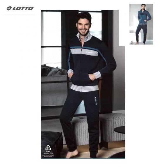 Tuta Uomo Lotto Con Zip Felpa Invernale Calibrata LA4008C