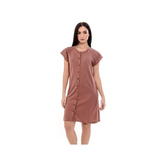 Camicia Donna Pigiamiamoci Aperta Puro Cotone Articolo 1665 s1