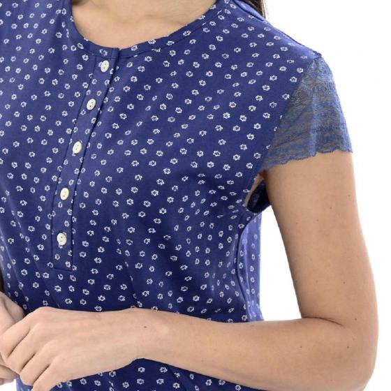 Camicia Donna Pigiamiamoci Conformata Puro Cotone Articolo 1661 SX