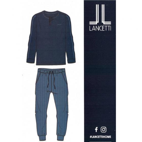 Pigiama Uomo Lungo Lancetti Puro Cotone LSM00189