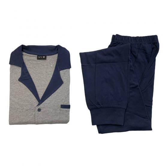 Pigiama Uomo Aperto In Cotone LVB L0C82 Lovable
