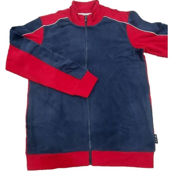 Tuta Uomo Lovable Con Zip in Pile L0CHK Blu Red