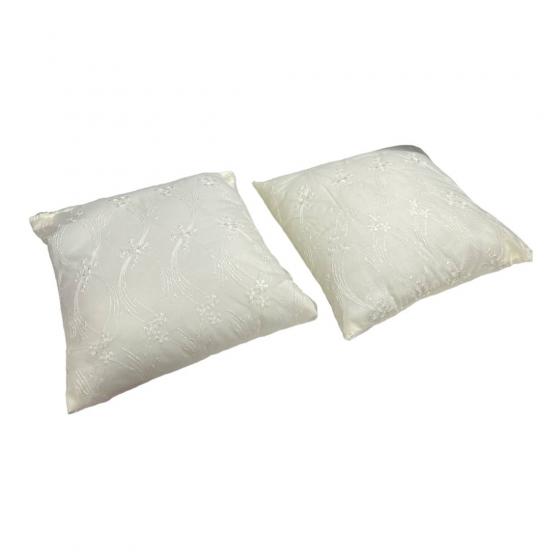 Trapuntino Matrimoniale Copriletto Primavarile Coconuda Queen Con 2 Cuscini Panna