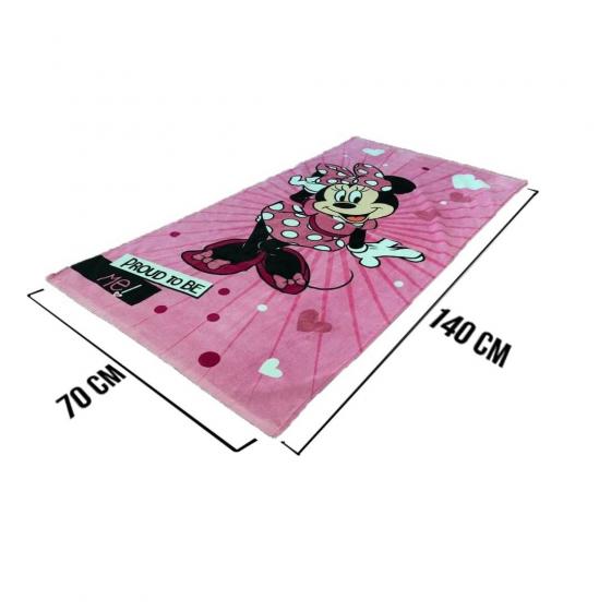 Telo Mare Disney Minnie Cm 70x 140 In Morbida Spugna 023