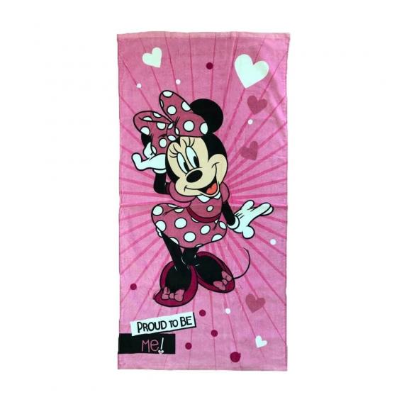 Telo Mare Disney Minnie Cm 70x 140 In Morbida Spugna 023