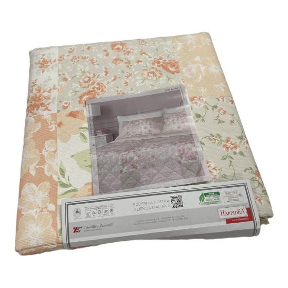 Copriletto Matrimoniale Happidea Amalfi Piquet Puro Cotone Made In italy