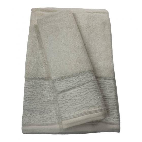Asciugamano Con Ospite Caleffi Articolo Ostuni Set Beige
