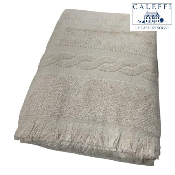 Telo Bagno Caleffi Articolo Treccia In Spugna Colore Beige