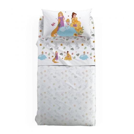 Lenzuola Principesse Disney Caleffi Singola Princess Puro Cotone