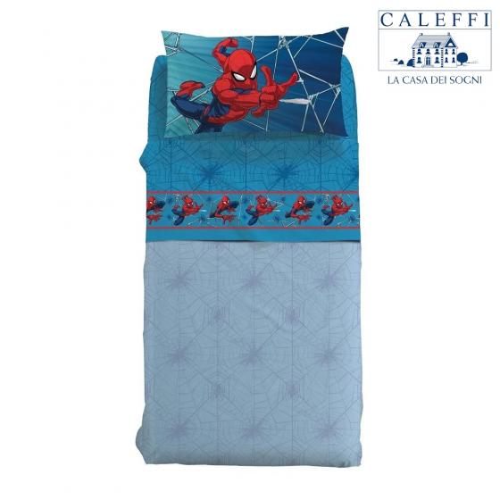 Lenzuola Spiderman Disney Caleffi Singola Spiderman Force Puro Cotone