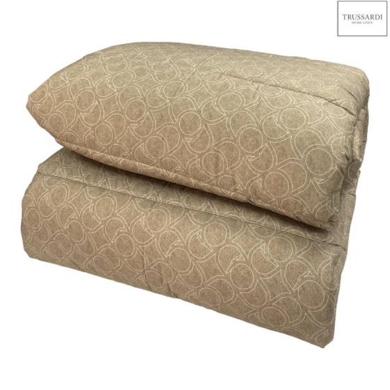 Trapunta Trussardi Matrimoniale Greyhond Moogram Avorio