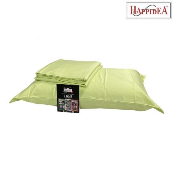 Lenzuola Raso Di Cotone Happidea Matrimoniiale I Rasi Tinta Unita Verde Made in Italia