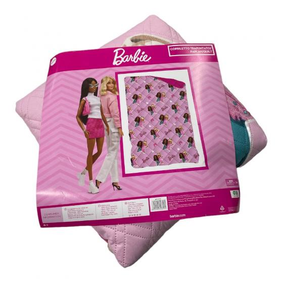 Trapuntino Barbie Singolo Art Bar1378 Copriletto Trapuntato