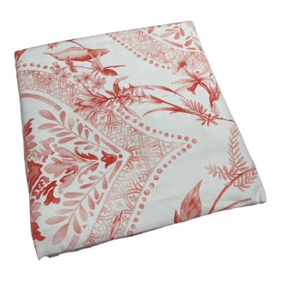 Copriletto Matrimoniale Happidea Azur Arancio Piquet Puro Cotone Made In italy