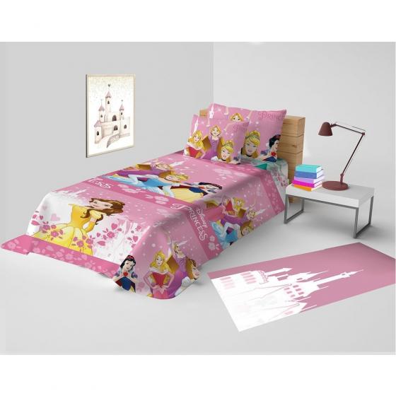 Copriletto Singolo Disney Princess In Puro Cotone Principesse
