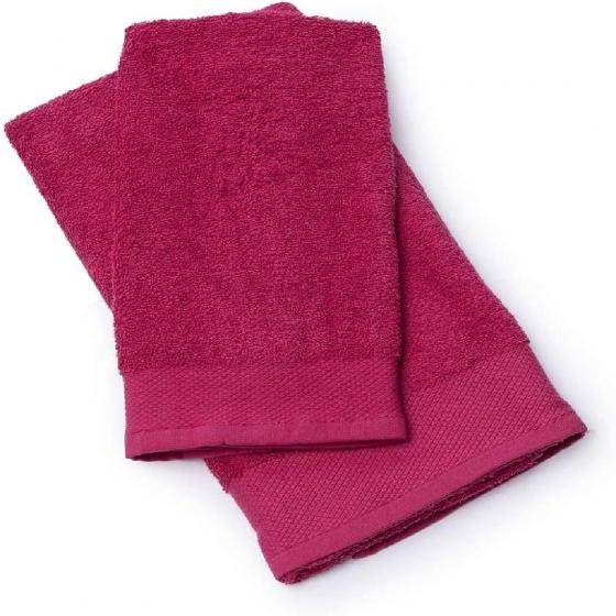Set Asciugamano con Ospite Happidea 110x60Cm + 60x40Cm 100% Cotone 460grm2 idrofilo