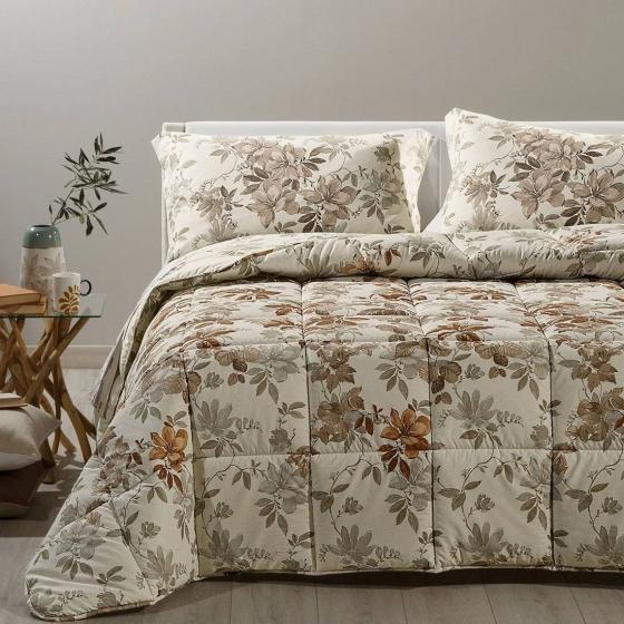 Trapunta Matrimoniale Caleffi Piumone Invernale Loto Tessuto Cotone