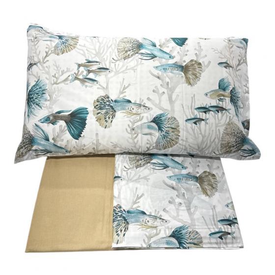 Lenzuola Happidea Lenzuola Matrimoniale Reef Tortora Made In Italia