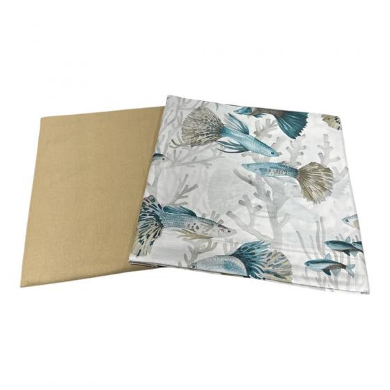 Lenzuola Happidea Lenzuola Singola Reef Tortora Made In Italia