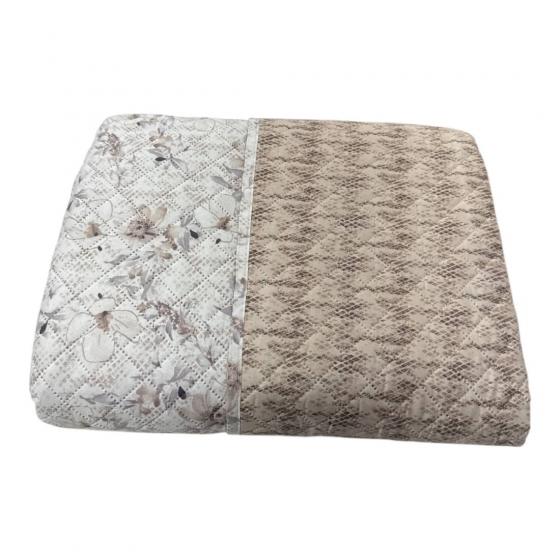 Trapuntino Matrimoniale Copriletto Primavarile Preziosa Ultarsuono Beige