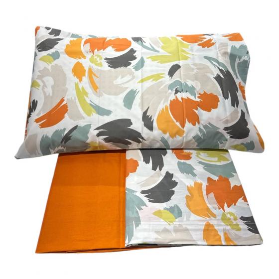 Lenzuola Happidea Lenzuola Matrimoniale Flecken Arancio Made In Italia