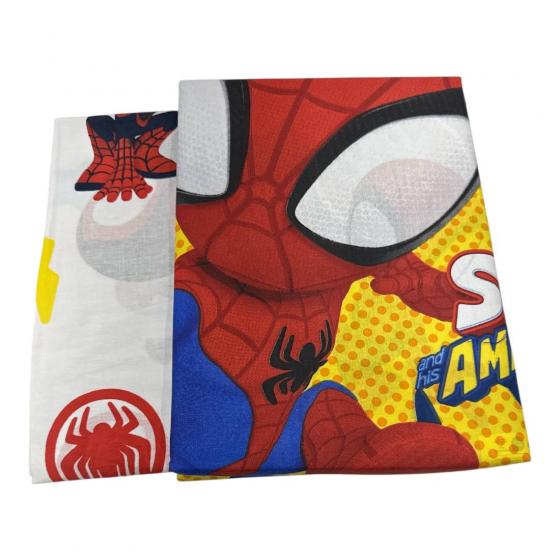 Lenzuola Marvel Singola Puro Cotone Spiderman Spidey Amazing