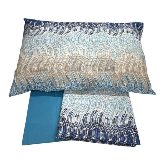 Lenzuola Happidea Lenzuola Matrimoniale Blu Bay Blu Made In Italia