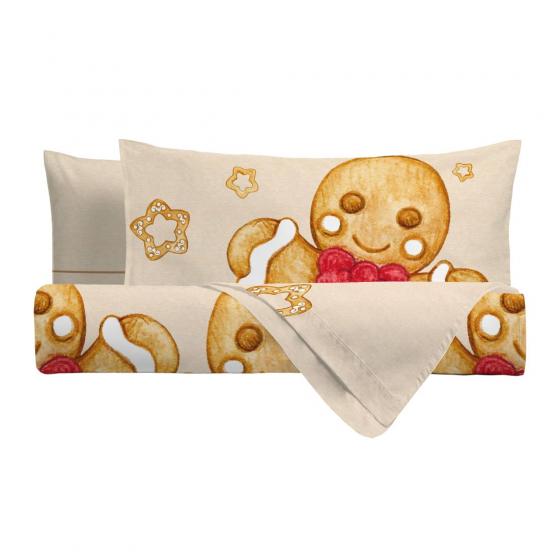 THUN Completo Lenzuola Ginger Bread Matrimoniale