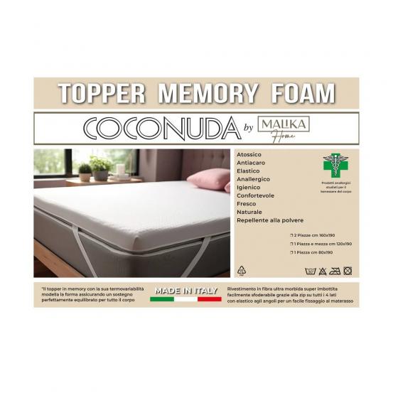 Topper Memory Foam VARIE MISURE by Coconuda Malika Home