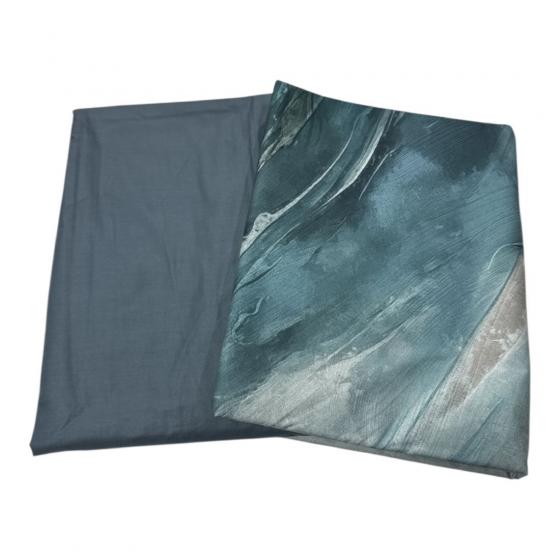 Lenzuola Carrara Collezioni Wind 001 Blu in Percalle di Cotone
