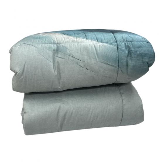 Trapunta Matrimoniale Carrara Wind Percalle di Cotone Colore Blue 001