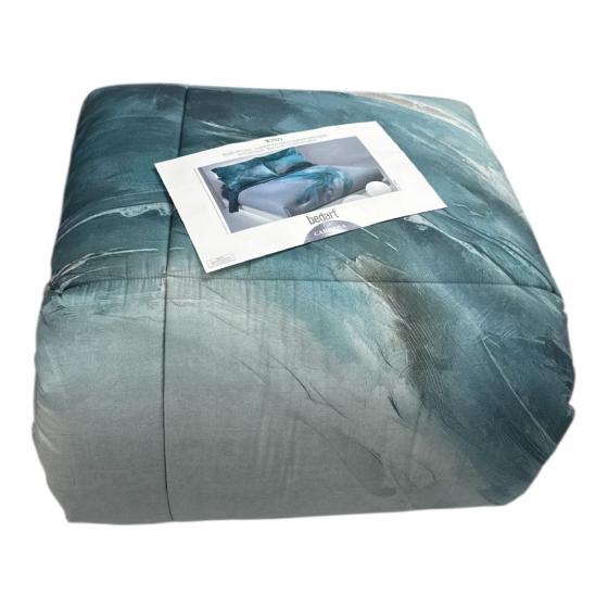 Trapunta Matrimoniale Carrara Wind Percalle di Cotone Colore Blue 001