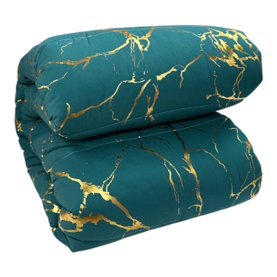 Trapunta Matrimoniale Sogno Disegno Prestige Verde Oro